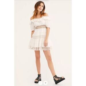 Free People / Mixed Emotions Crochet Midi Dress / sz 8